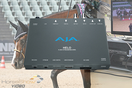 HorseShow.Video Live Streams & Records Equine Tournaments with AJA HELO